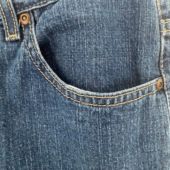 Girls Urban Pipeline Jeans Size 14 Regular Dark Wash Straight Leg 100% Cotton - Picture 6 of 7